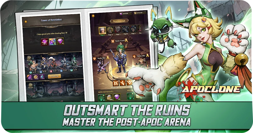 Outsmart the Ruins. Master the Post-Apoc Arena.